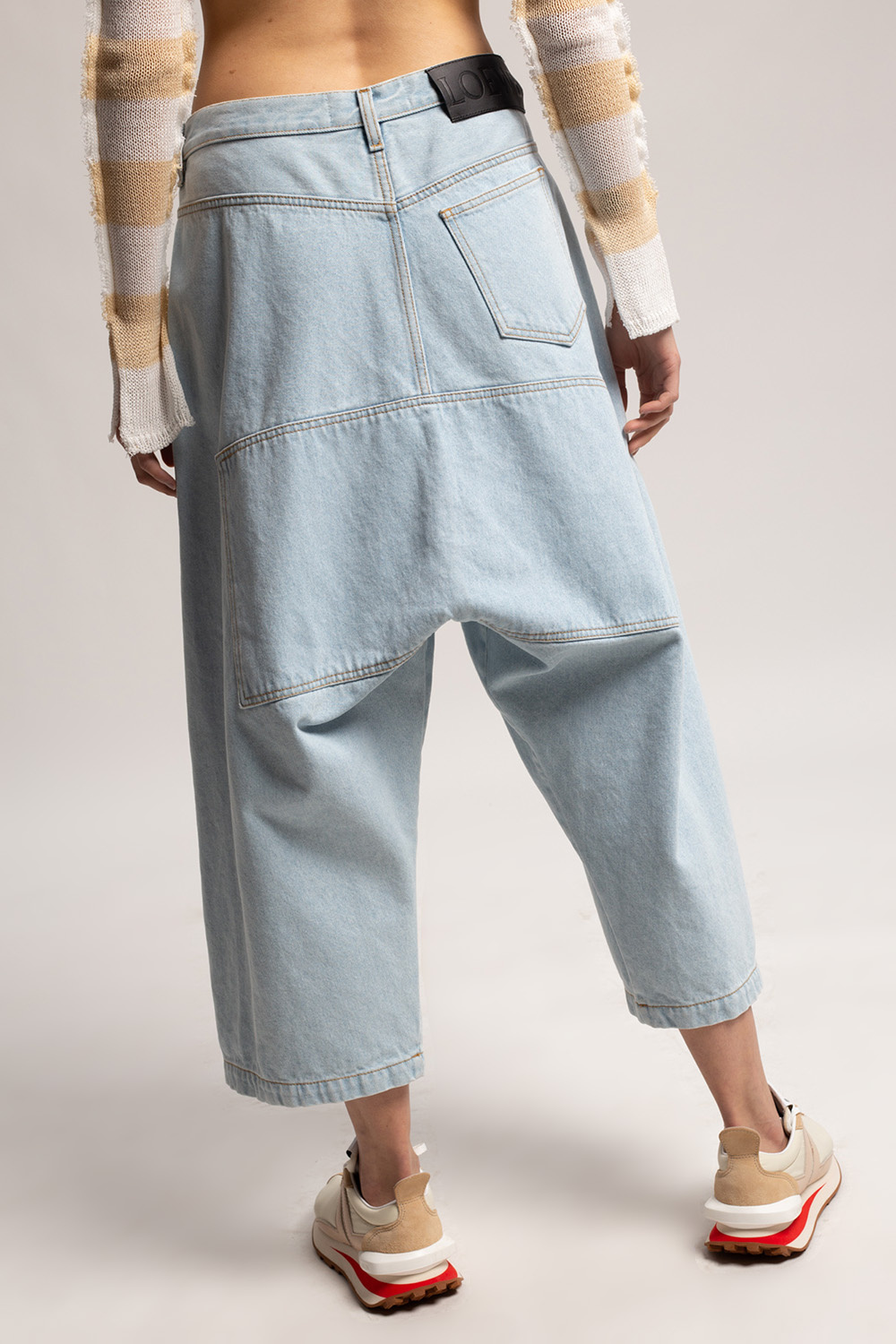 LOEWE | Blue Men's Denim Pants | YOOX